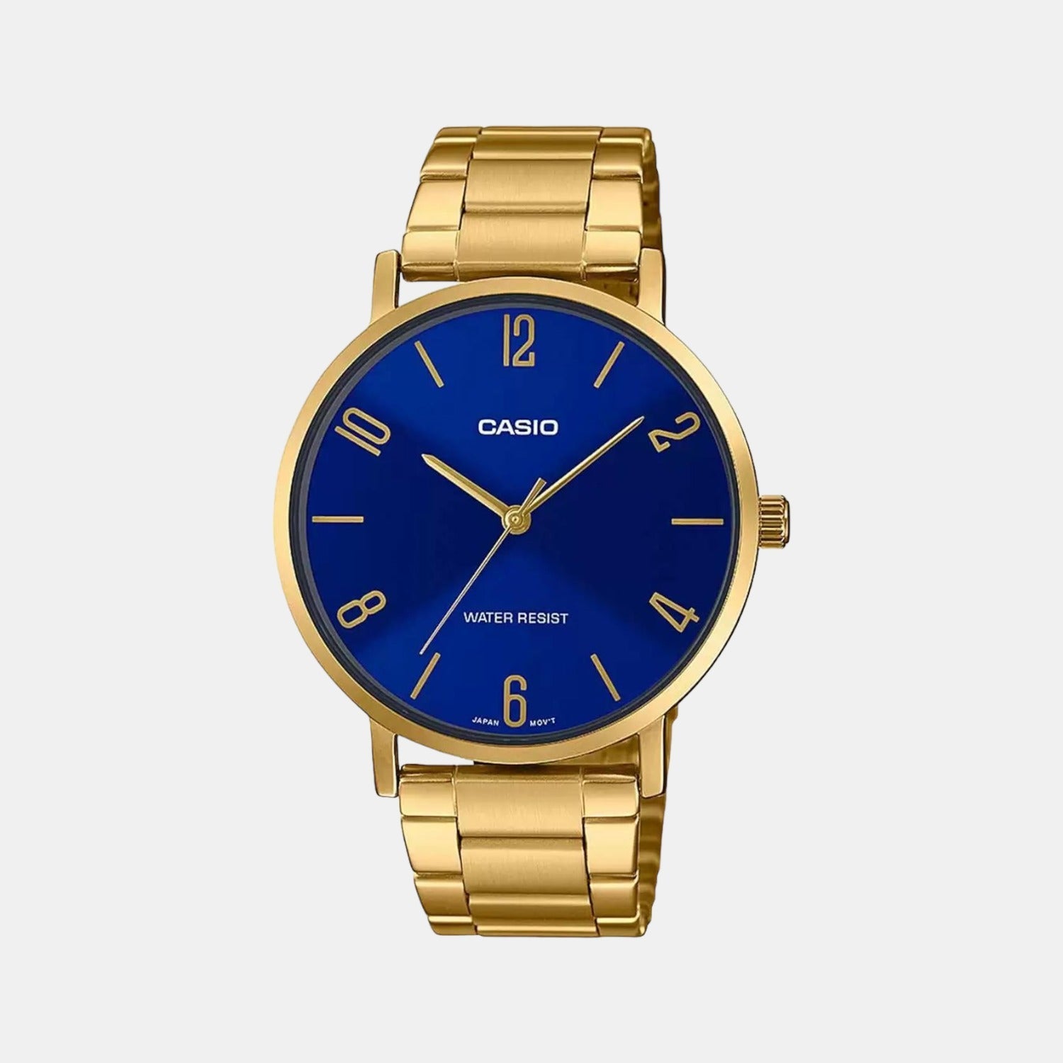 Enticer Men Quartz Blue Dial Analog Stainless Steel Watch A1818