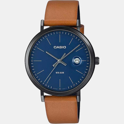 Enticer Men Quartz Blue Dial Analog Leather Watch A1830