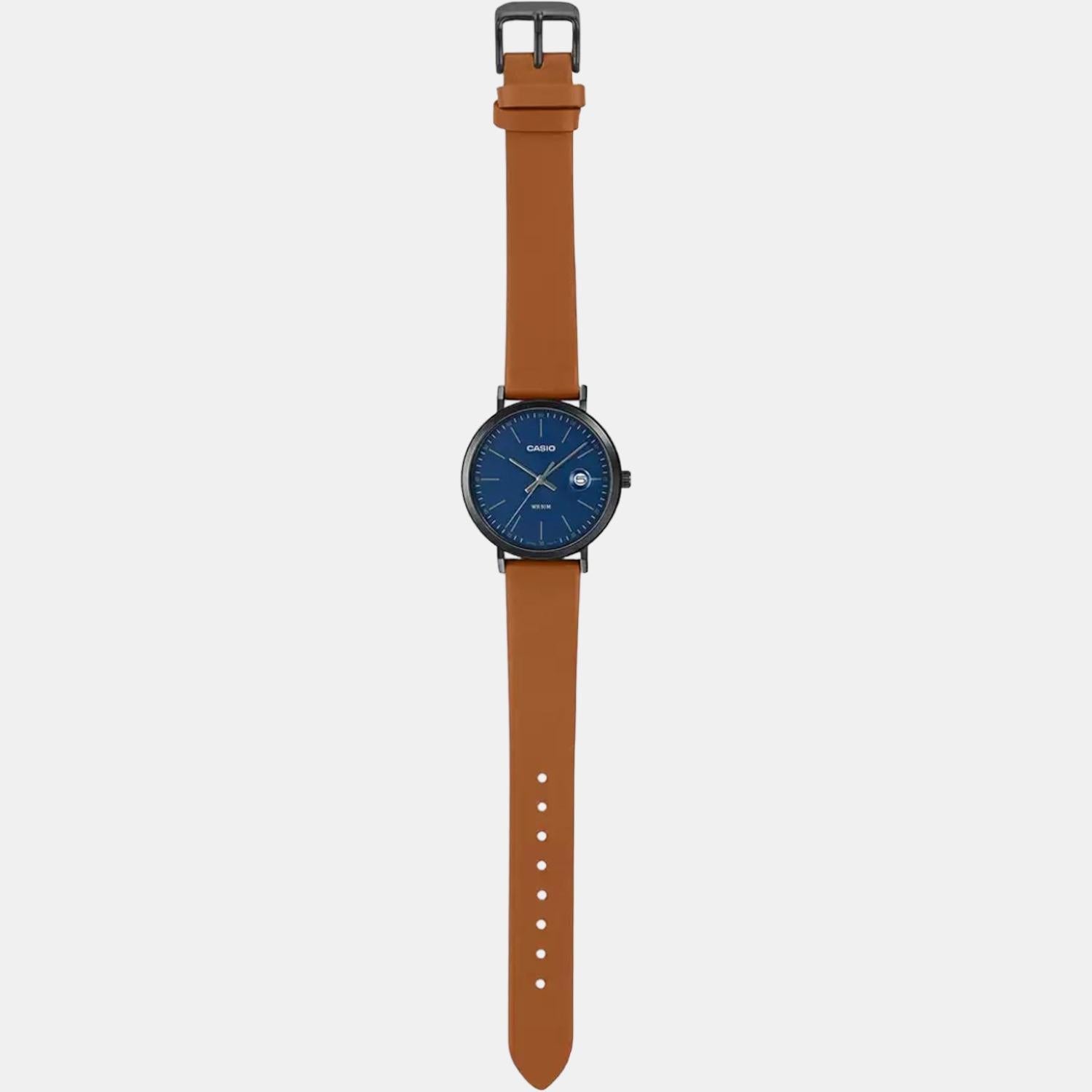 Enticer Men Quartz Blue Dial Analog Leather Watch A1830