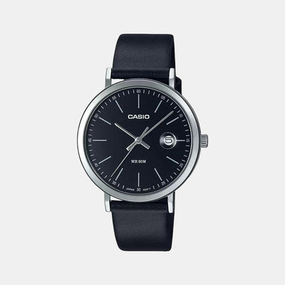 Enticer Men Quartz Black Dial Analog Leather Watch A1833