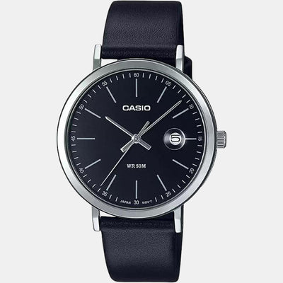 Enticer Men Quartz Black Dial Analog Leather Watch A1833
