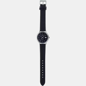 Enticer Men Quartz Black Dial Analog Leather Watch A1833