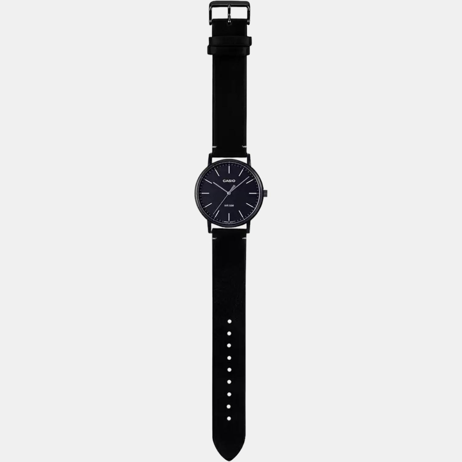 Enticer Men Quartz Black Dial Analog Leather Watch A1834
