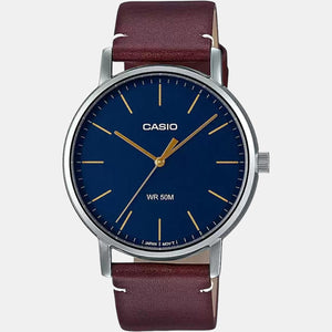 Enticer Men Quartz Blue Dial Analog Leather Watch A1835