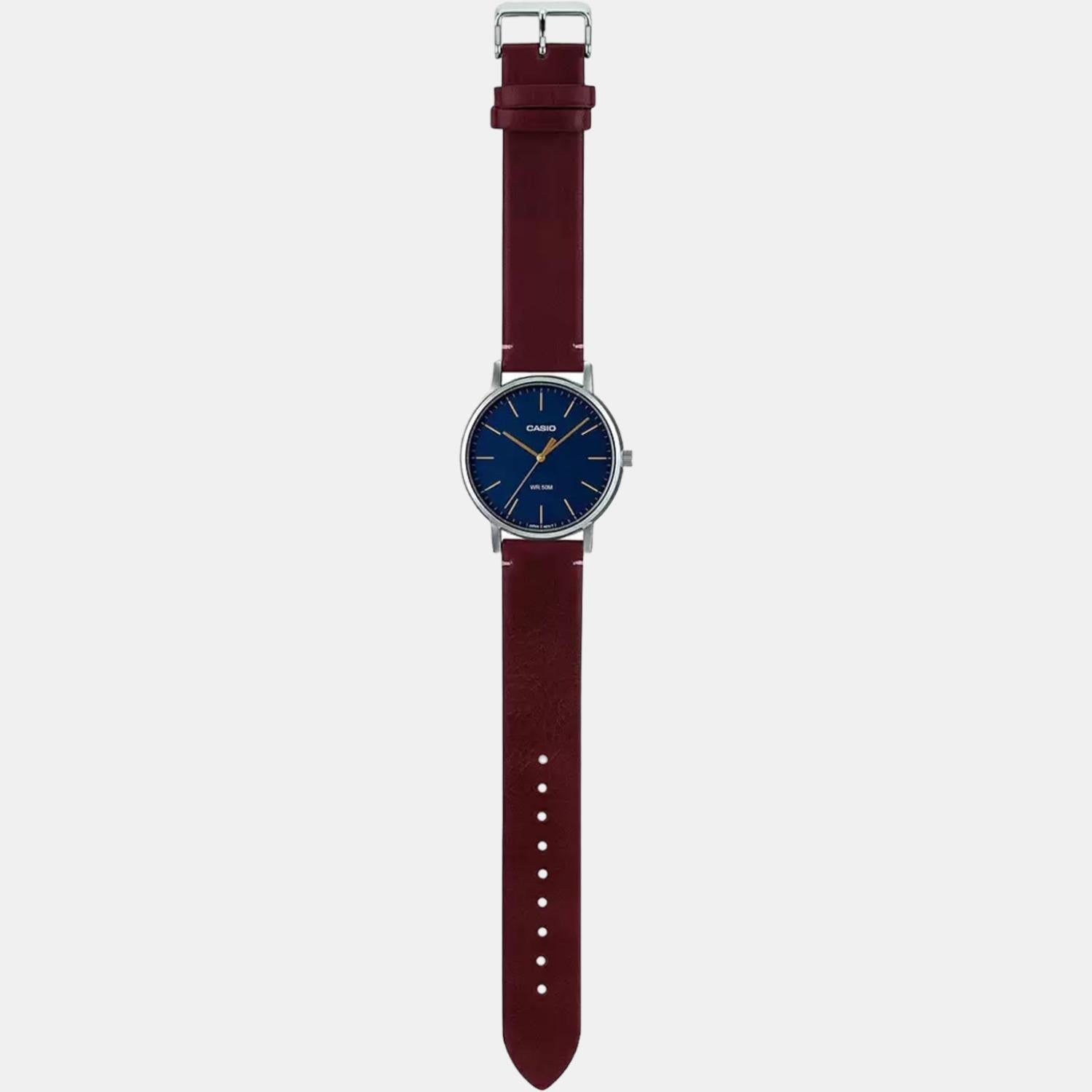 Enticer Men Quartz Blue Dial Analog Leather Watch A1835