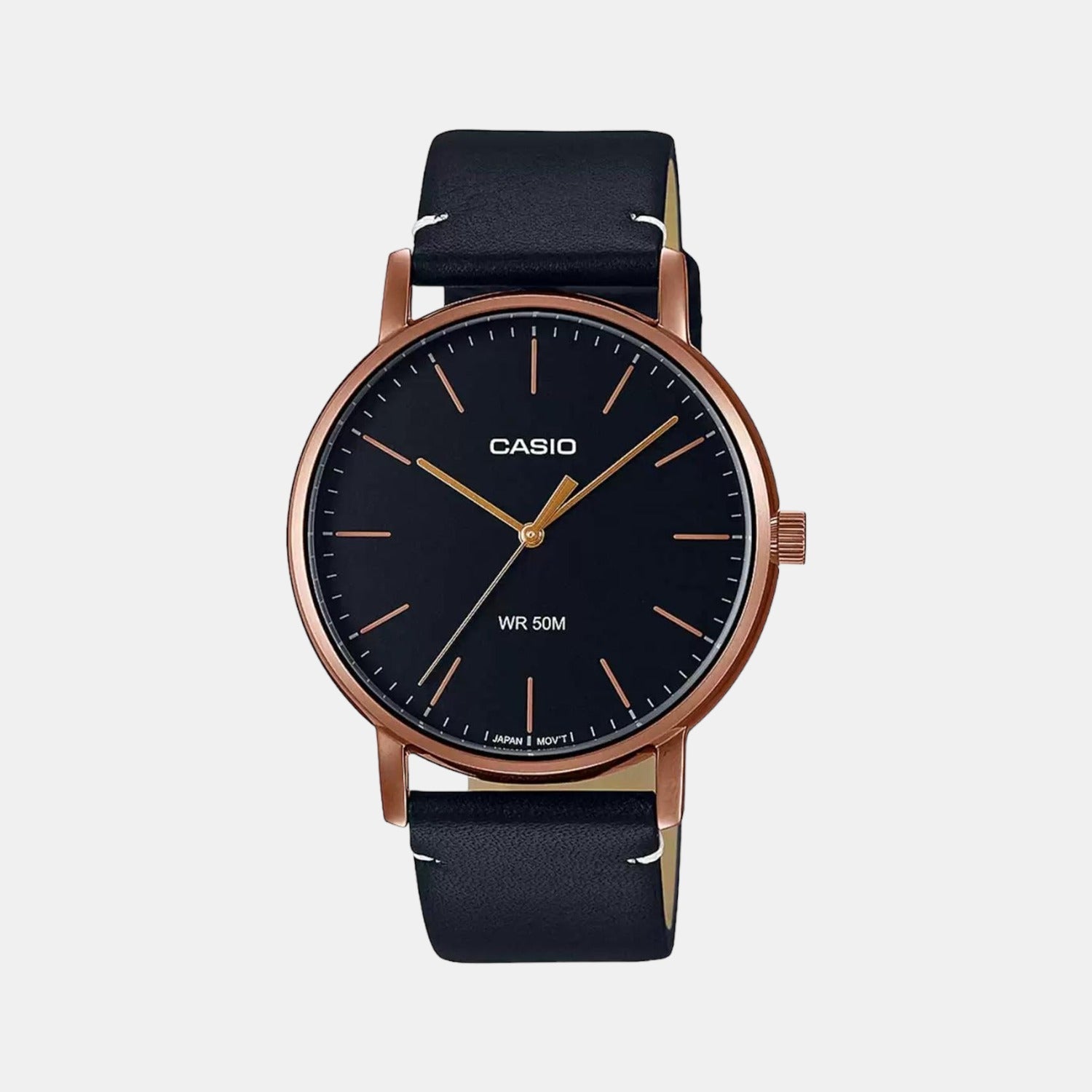 Enticer Men Quartz Black Dial Analog Leather Watch A1839
