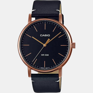 Enticer Men Quartz Black Dial Analog Leather Watch A1839