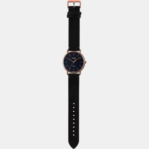 Enticer Men Quartz Black Dial Analog Leather Watch A1839