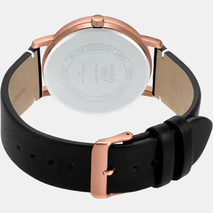 Enticer Men Quartz Rose Gold Dial Chronograph Leather Watch A1843