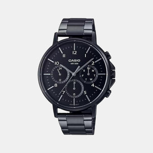 Enticer Men Quartz Black Dial Chronograph Stainless Steel Watch A1846