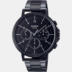 Enticer Men Quartz Black Dial Chronograph Stainless Steel Watch A1846