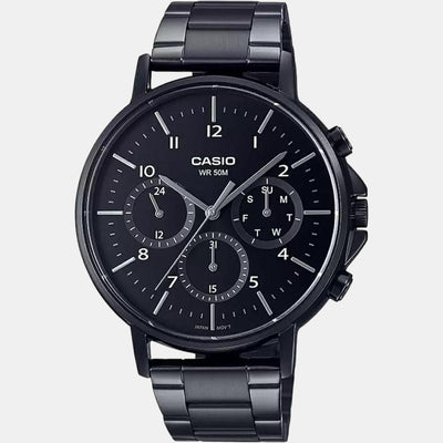 Enticer Men Quartz Black Dial Chronograph Stainless Steel Watch A1846