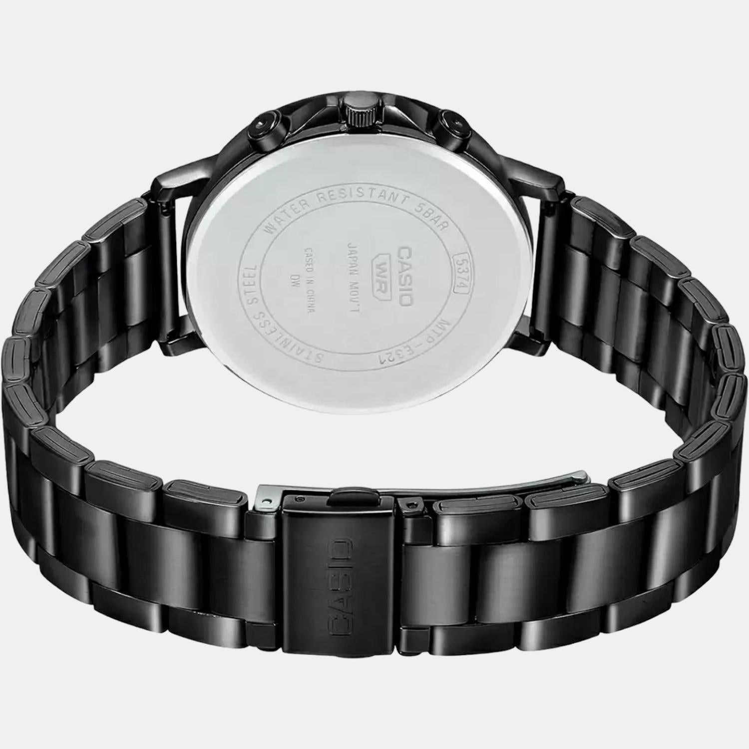 Enticer Men Quartz Black Dial Chronograph Stainless Steel Watch A1846