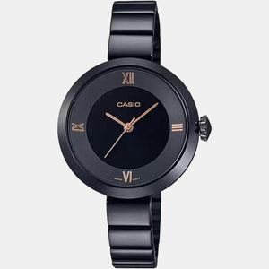 Enticer Women Quartz Black Dial Analog Stainless Steel Watch A1851