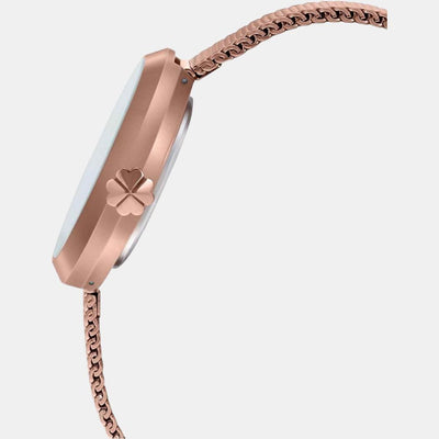 Enticer Women Quartz Rose Gold Dial Analog Stainless Steel Watch A1852