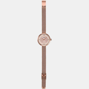 Enticer Women Quartz Rose Gold Dial Analog Stainless Steel Watch A1852