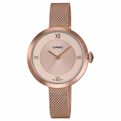 Casio Enticer Rose Gold Dial Women 31.5mm