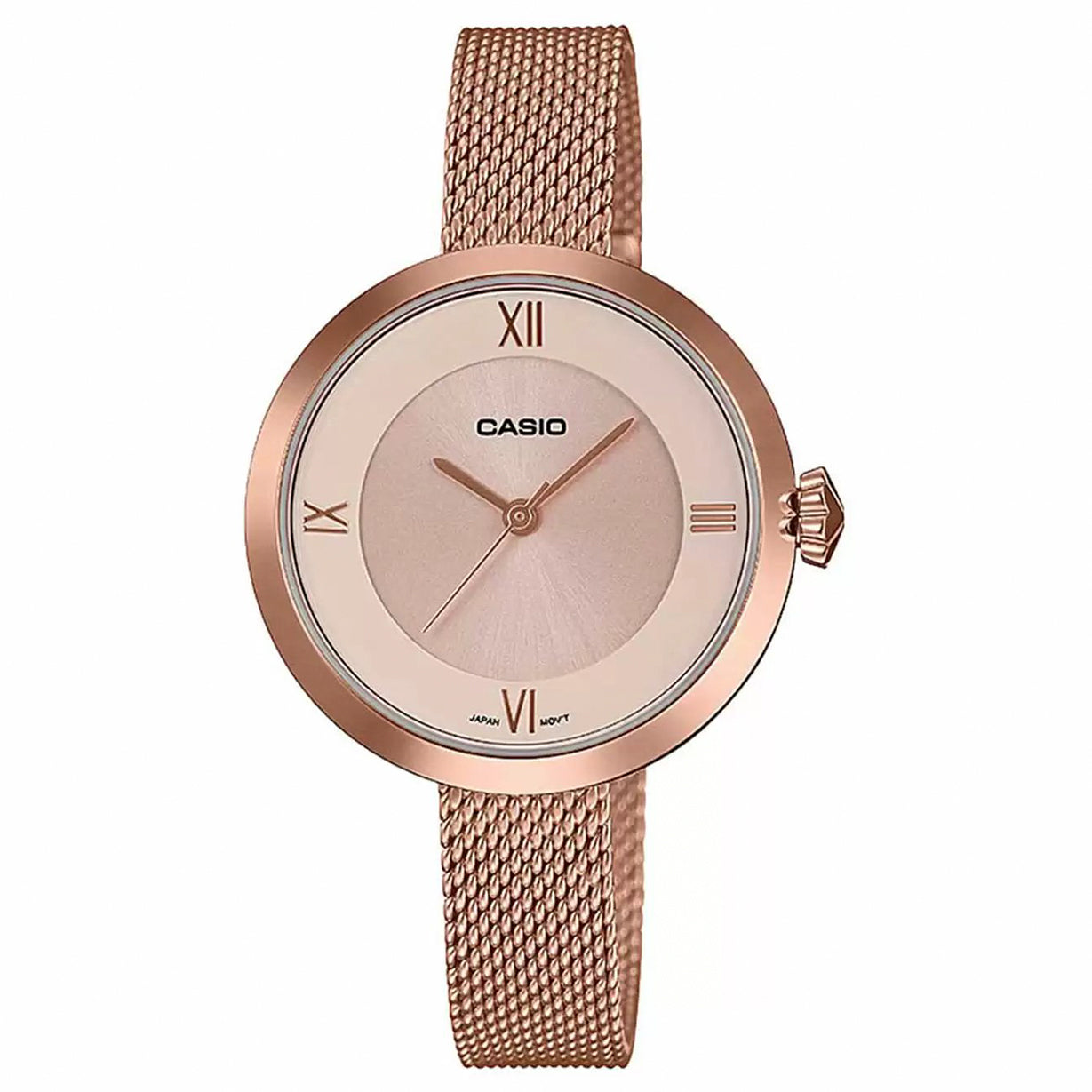 Casio Enticer Rose Gold Dial Women 31.5mm