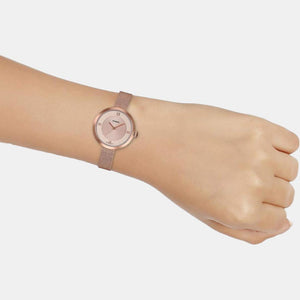Enticer Women Quartz Rose Gold Dial Analog Stainless Steel Watch A1852
