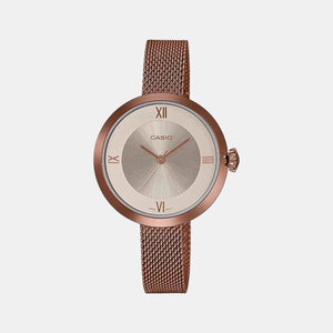 Enticer Women Quartz Rose Gold Dial Analog Stainless Steel Watch A1854