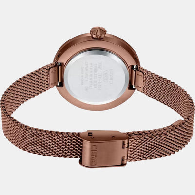 Enticer Women Quartz Rose Gold Dial Analog Stainless Steel Watch A1854