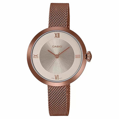 Casio Enticer Rose Gold Dial Women 31.5mm