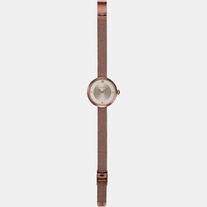 Enticer Women Quartz Rose Gold Dial Analog Stainless Steel Watch A1854