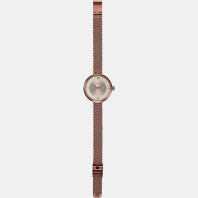 Enticer Women Quartz Rose Gold Dial Analog Stainless Steel Watch A1854