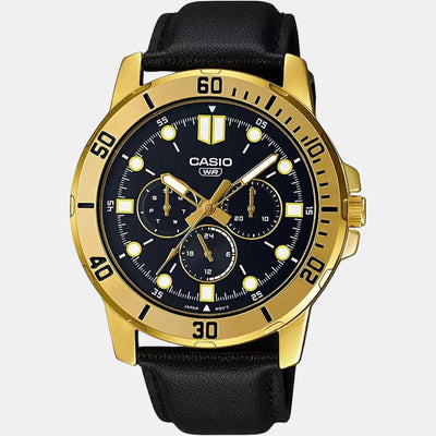 Enticer Men Quartz Black Dial Chronograph Stainless Steel Watch A1858