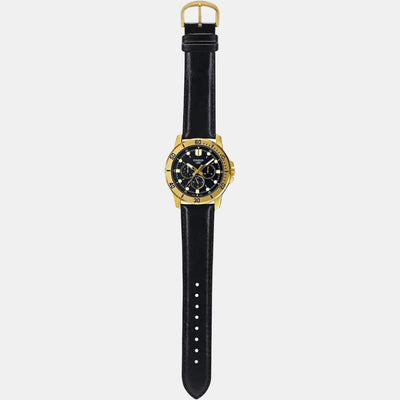 Enticer Men Quartz Black Dial Chronograph Stainless Steel Watch A1858