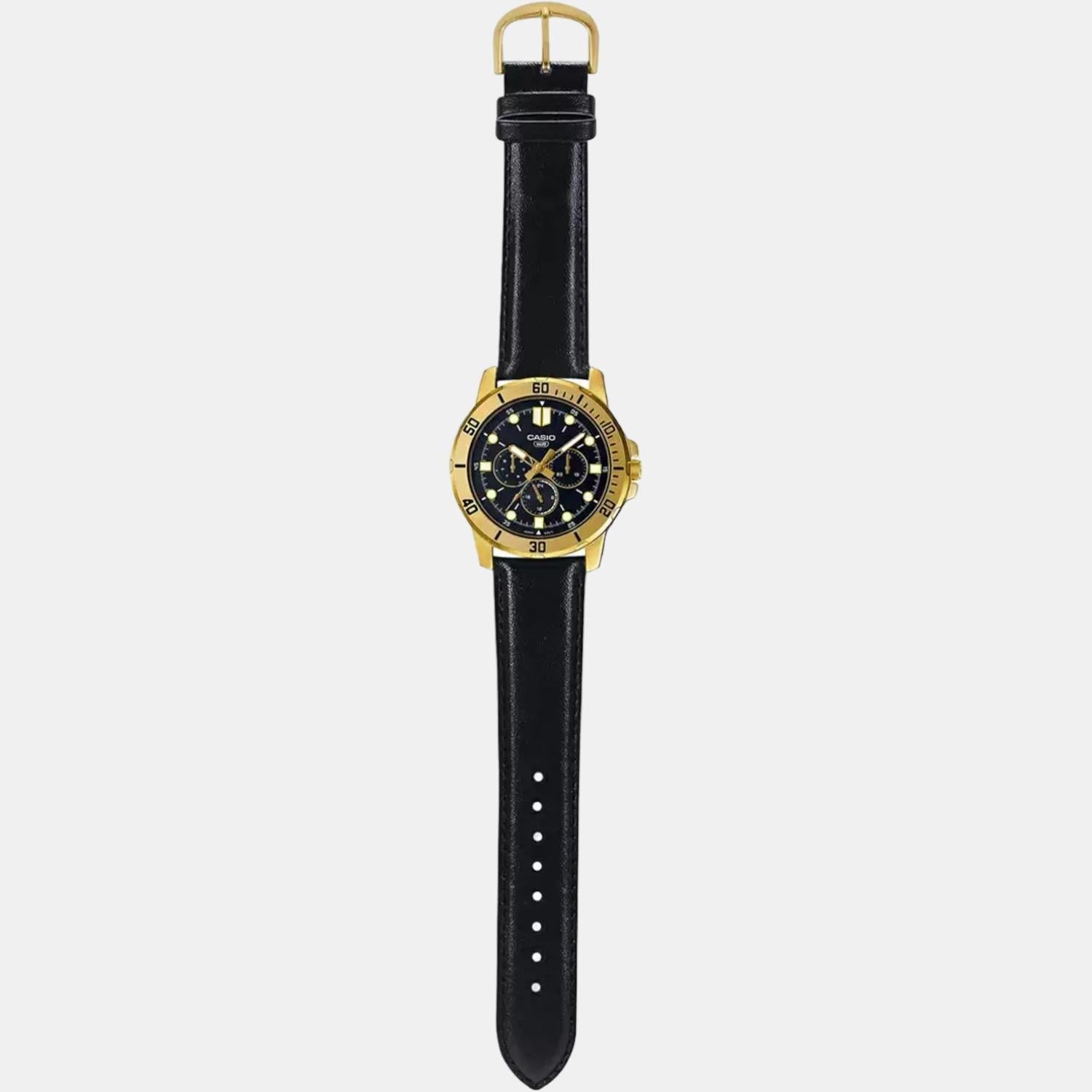 Enticer Men Quartz Black Dial Chronograph Stainless Steel Watch A1858