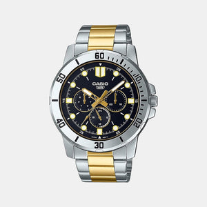 Enticer Men Quartz Black Dial Chronograph Stainless Steel Watch A1859