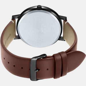 Enticer Men Quartz Black Dial Analog Leather Watch A1868