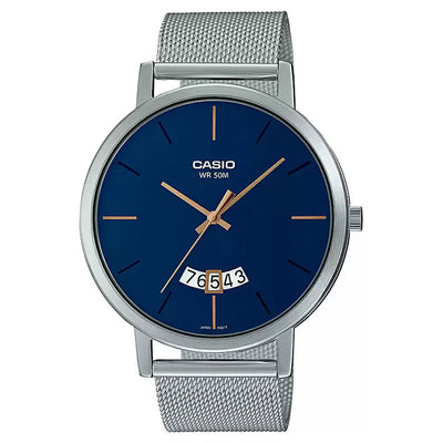 Casio Enticer Blue Dial Men 43mm