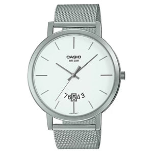 Casio Enticer Silver Dial Men 32mm