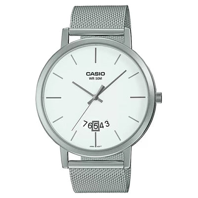Casio Enticer Silver Dial Men 32mm
