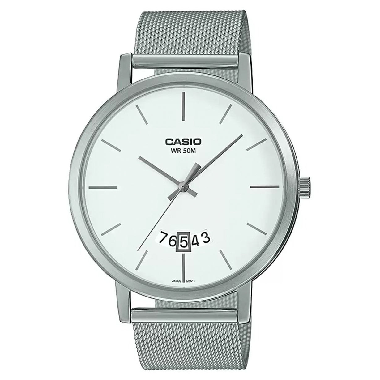 Casio Enticer Silver Dial Men 32mm