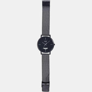 Enticer Men Quartz Black Dial Analog Stainless Steel Watch A1874