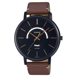 Casio Enticer Black Dial Men 37mm