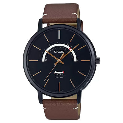 Casio Enticer Black Dial Men 37mm