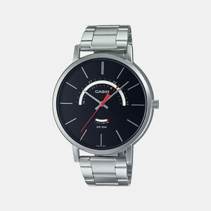 Enticer Men Quartz Black Dial Analog Stainless Steel Watch A1877
