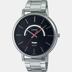 Enticer Men Quartz Black Dial Analog Stainless Steel Watch A1877