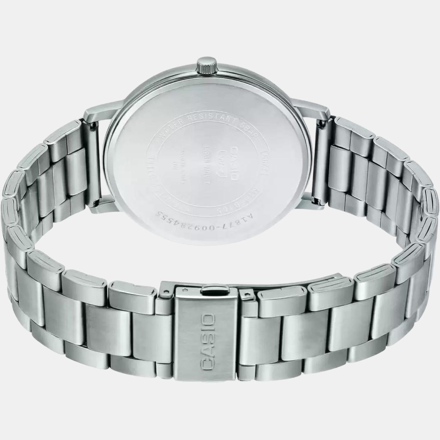 Enticer Men Quartz Black Dial Analog Stainless Steel Watch A1877