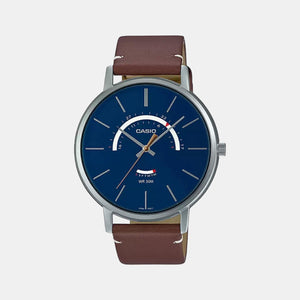 Enticer Men Quartz Blue Dial Analog Leather Watch A1878