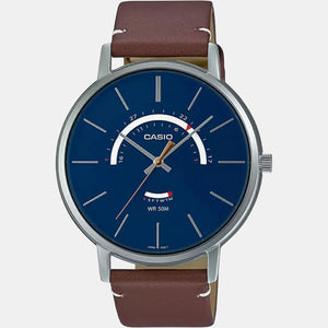 Enticer Men Quartz Blue Dial Analog Leather Watch A1878