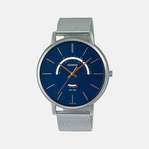 Enticer Men Quartz Blue Dial Analog Stainless Steel Watch A1880