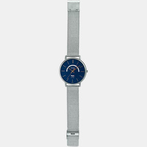 Enticer Men Quartz Blue Dial Analog Stainless Steel Watch A1880