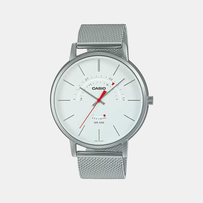 Enticer Men Quartz White Dial Analog Stainless Steel Watch A1881