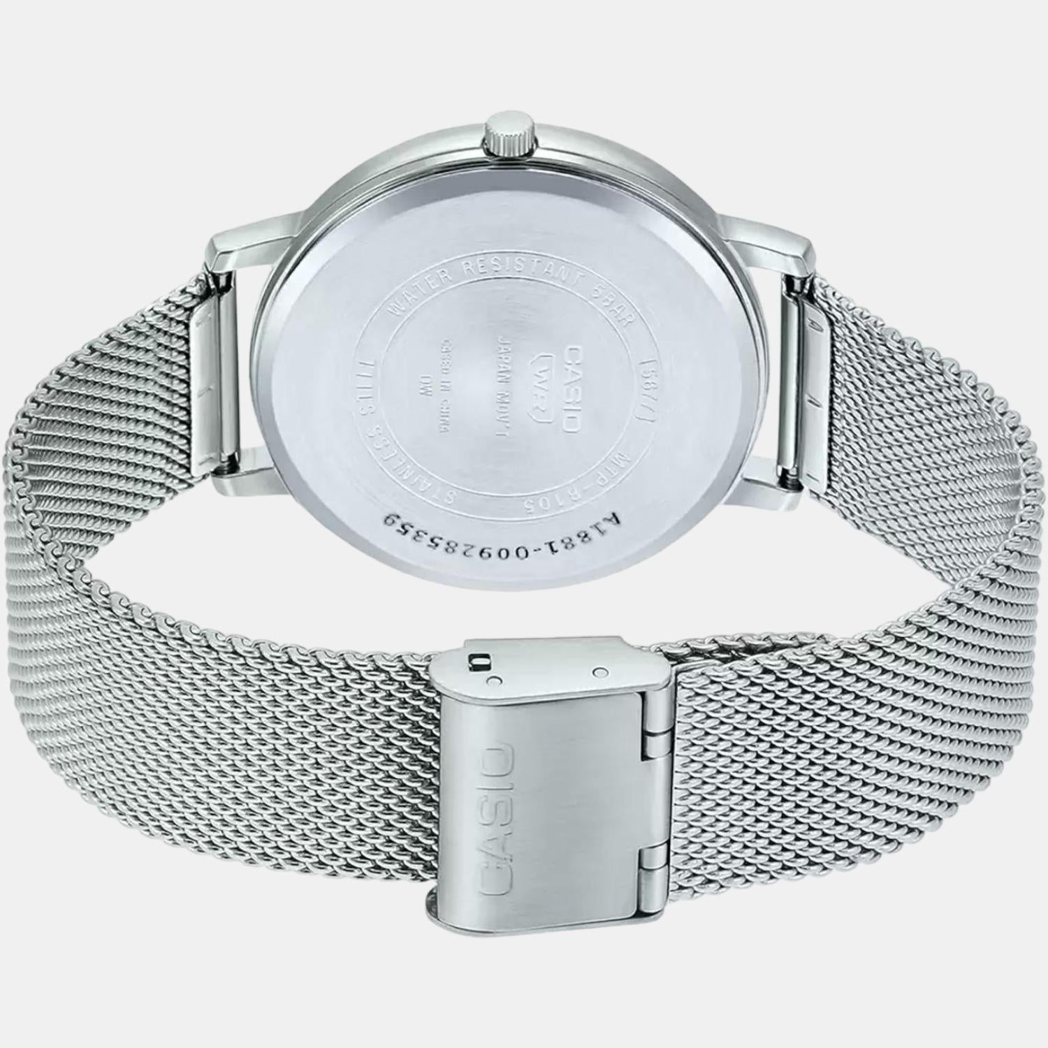 Enticer Men Quartz White Dial Analog Stainless Steel Watch A1881