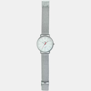 Enticer Men Quartz White Dial Analog Stainless Steel Watch A1881